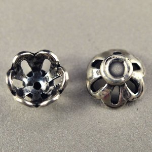 画像1: 座金（ビーズキャップ）6.5mm 1個