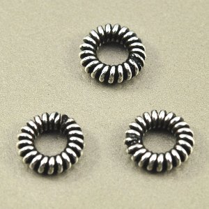 画像1: エスニックビーズ 5.5×1.2mm 2個 