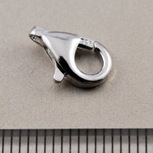 別アングル2: 【在庫限り特価】カニカン/クラスプ 11mm　1個 シルバーパーツ ロジウム加工