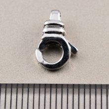 別アングル2: 【在庫限り特価】カニカン/クラスプ 11mm　1個 シルバーパーツ ロジウム加工