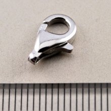 別アングル1: 【在庫限り特価】カニカン/クラスプ 11mm　1個 シルバーパーツ ロジウム加工