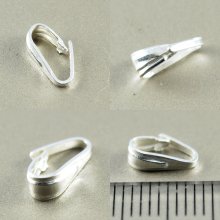 別アングル1: バチカン 約8.0mm×2.2mm 1個 シルバーパーツ