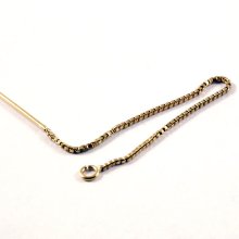 別アングル2: アメリカンピアス/チェーンピアス Gold Filled（ゴールドフィルド）14KGF/K14GF ピアス金具 1ペア 