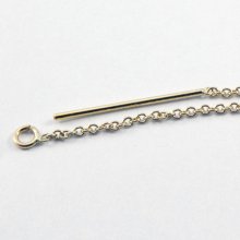 別アングル1: アメリカンピアス/チェーンピアス Gold Filled（ゴールドフィルド）14KGF/K14GF ピアス金具 1ペア