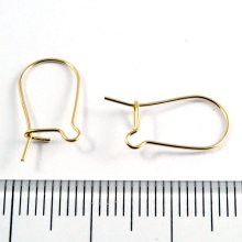 別アングル1: ピアスフック Gold Filled（ゴールドフィルド）14KGF/K14GF ピアス金具 1ペア 