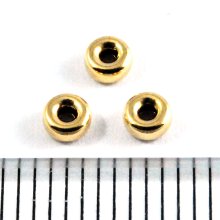 別アングル1: スペーサーラウンド ロンデル 3.0mm Gold Filled（ゴールドフィルド）14KGF/K14GF 2個 