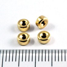 別アングル1: スペーサーラウンド ロンデル 4.0mm Gold Filled（ゴールドフィルド）14KGF/K14GF 1個 