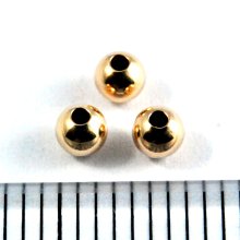 別アングル1: スペーサーラウンド 丸玉 3.0mm Gold Filled（ゴールドフィルド）14KGF/K14GF 5個 