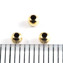 別アングル1: スペーサーラウンド 丸玉 2.5mm Gold Filled（ゴールドフィルド）14KGF/K14GF 5個 