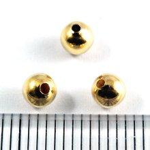 別アングル1: スペーサーラウンド 丸玉 4.0mm Gold Filled（ゴールドフィルド）14KGF/K14GF 5個 