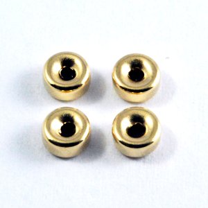 画像1: スペーサーラウンド ロンデル 4.0mm Gold Filled（ゴールドフィルド）14KGF/K14GF 1個 