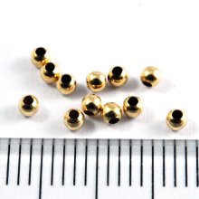 別アングル1: スペーサーラウンド 丸玉 2mm Gold Filled（ゴールドフィルド）14KGF/K14GF 5個 