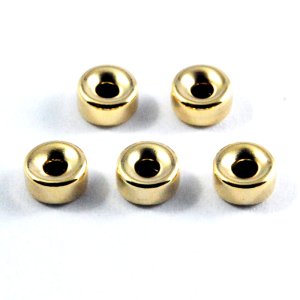 画像1: スペーサーラウンド ロンデル 5.0mm Gold Filled（ゴールドフィルド）14KGF/K14GF 1個 