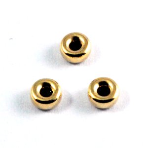 画像1: スペーサーラウンド ロンデル 3.0mm Gold Filled（ゴールドフィルド）14KGF/K14GF 2個 