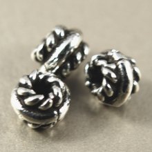 別アングル1: エスニックビーズ 4mm×3mm 2個