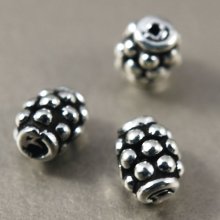 別アングル1: エスニックビーズ 5mm×3-3.5mm 2個