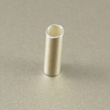 別アングル1: シルバーチューブビーズ 10mm 1個