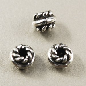 画像1: エスニックビーズ 4mm×3mm 2個