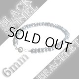 画像: 60%OFF！6mmブラックスピネルブレスレット★金具はSV925高級ニューホック使用★選べる長さ16cm-24cm