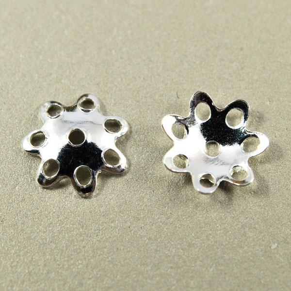 画像1: 座金（ビーズキャップ）6.5mm 1個