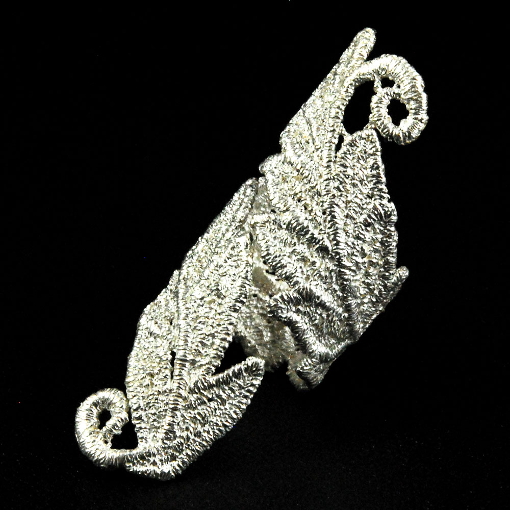 画像: 【Yurinoah-ユリノア】レース/リーフ/葉っぱ/幅広/リング/シルバー925 