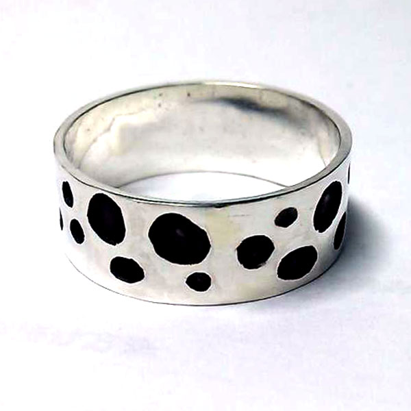 画像: 【ＧＩＮＳＨＩ】ダルメシアン/Dalmatian/リング/指輪(丸みのあるダル柄）【オーダーメイド】