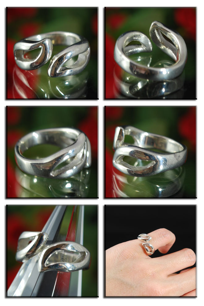 画像:  可愛らしいピンキーが小指を飾る☆ピンキーリング