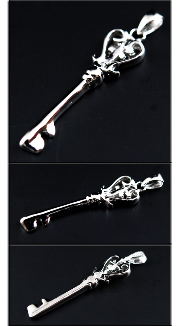 画像: プラチナ加工された贅沢且つ美しい仕上がり★キー（鍵）シルバートップ
